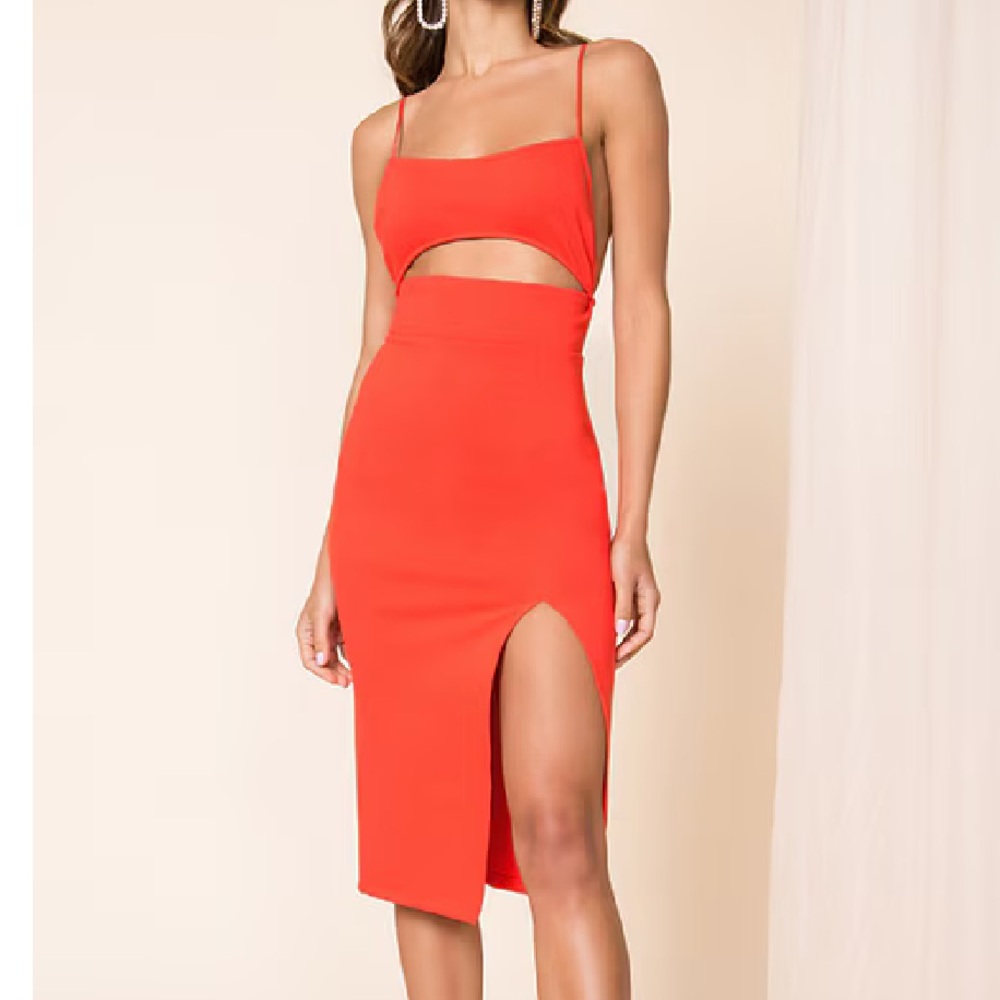 Superdown trista cut out dress